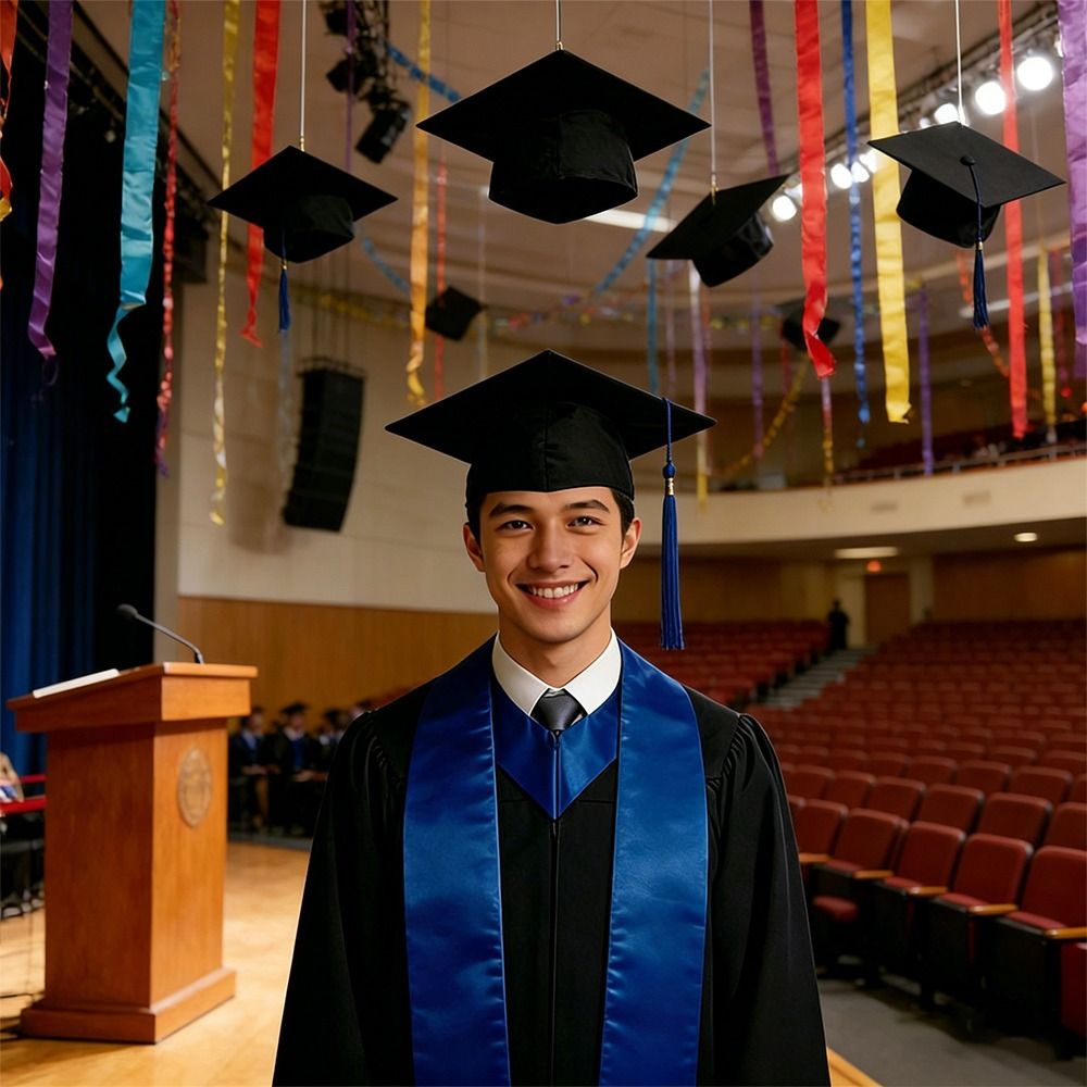 Solid Color Graduation Season  - Stole Wedding Shawl recension och pris