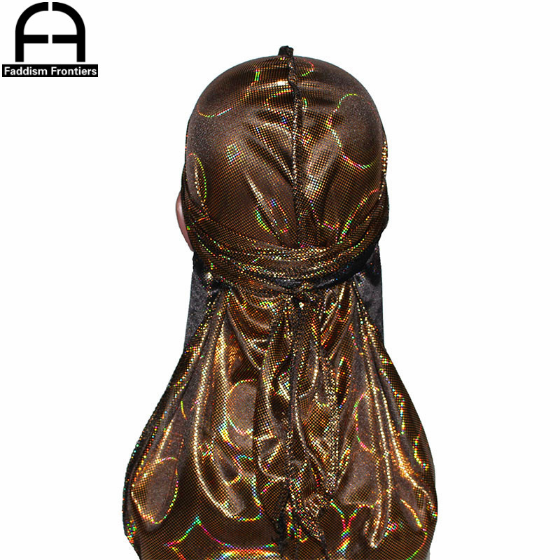 New Men's Colorful Sparkly Sil - Bandana Doo Rag recension och pris