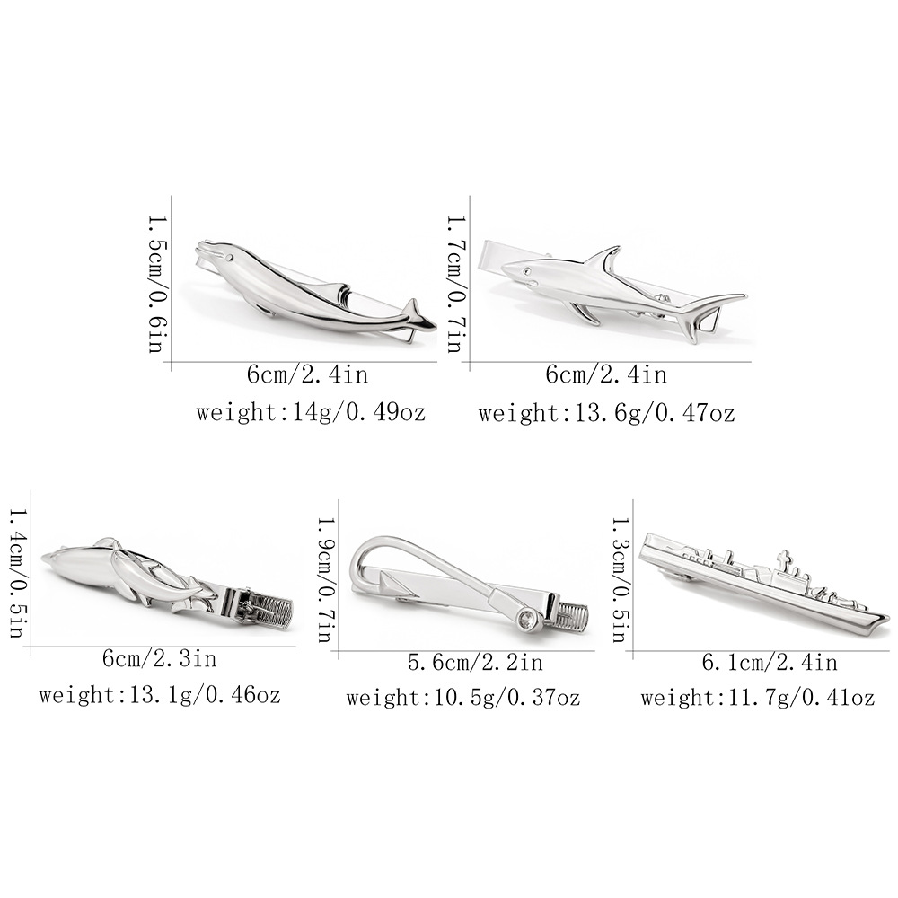Creative Marine Animal Tie Cli - Tie Clip Silver recension och pris