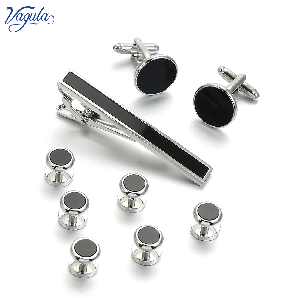 VAGULA 9 PCS Tie bar Cuff link - Tie Bar Set Gift recension och pris