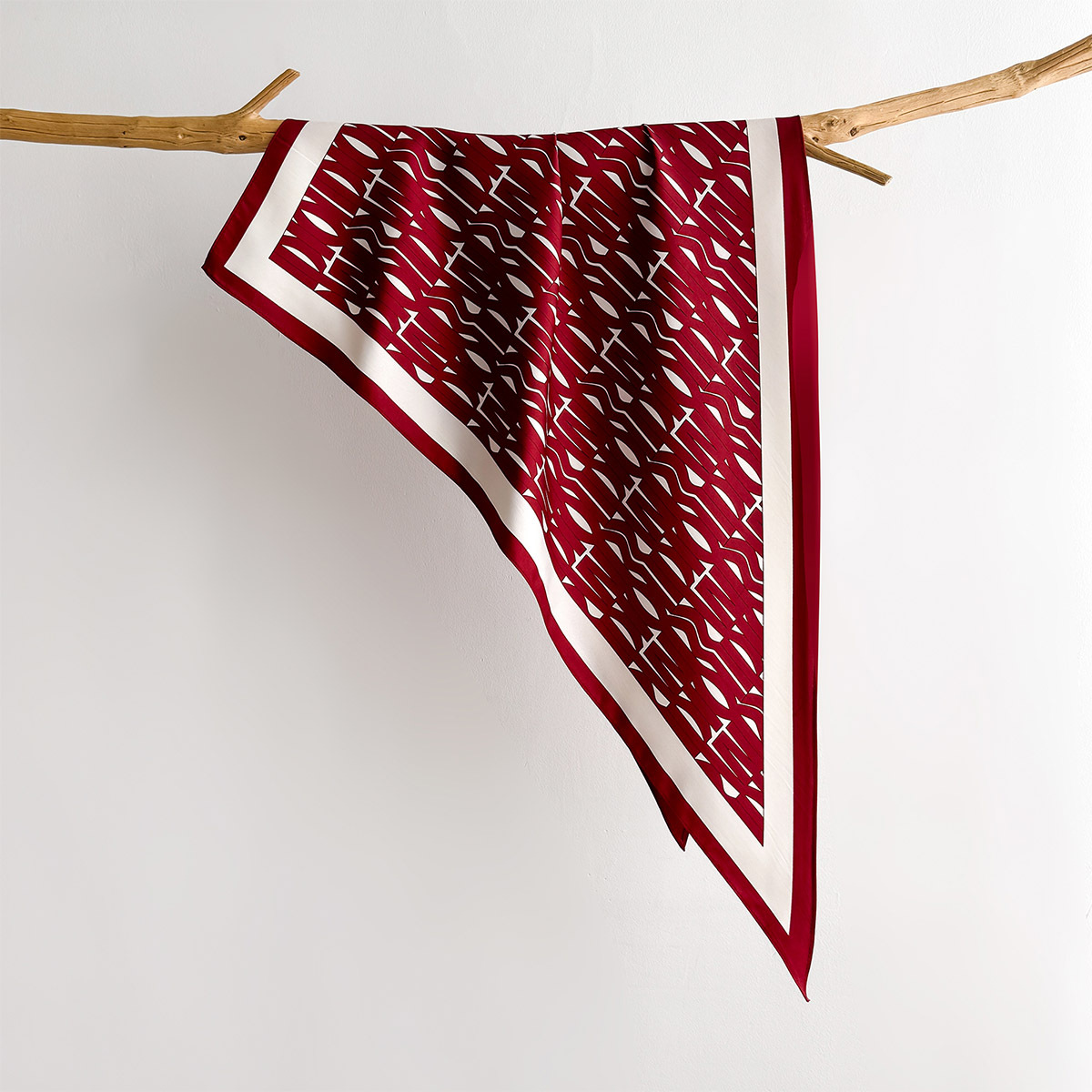 Spring Printed Square Scarf Fo - Silk Neck Scarf recension och pris