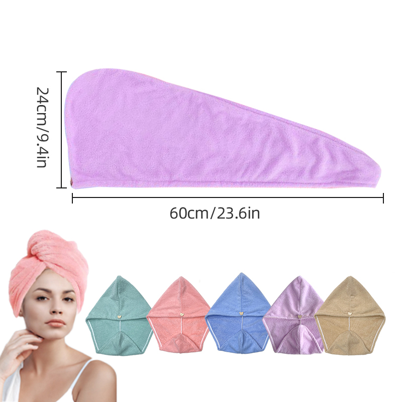 Microfiber Hair Towel Wrap for - Head Wrap Turban recension och pris