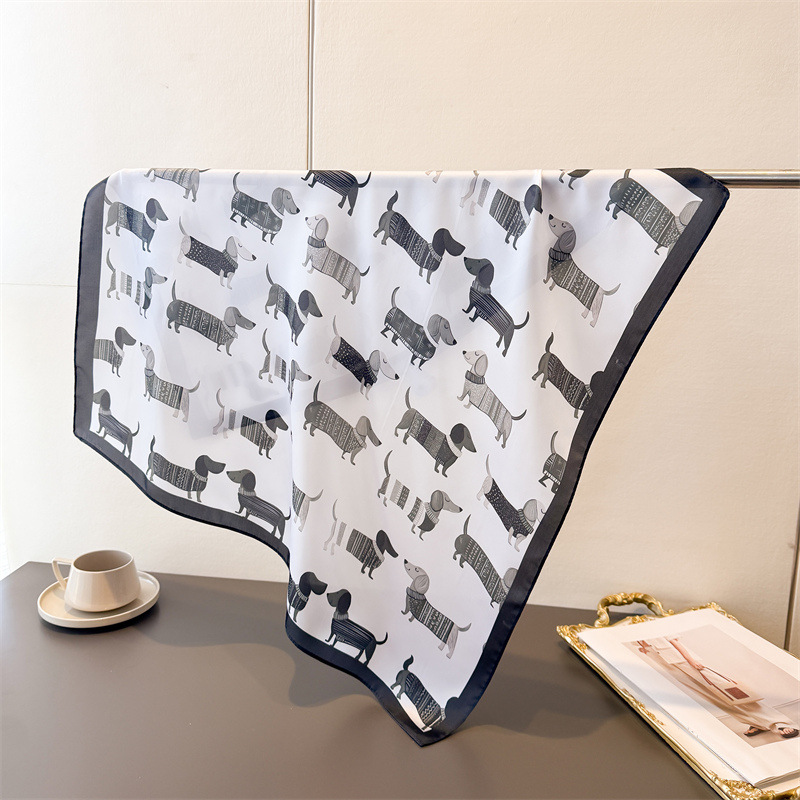 Ladies Cotton Dog Printed Squa - Bandana Cotton recension och pris