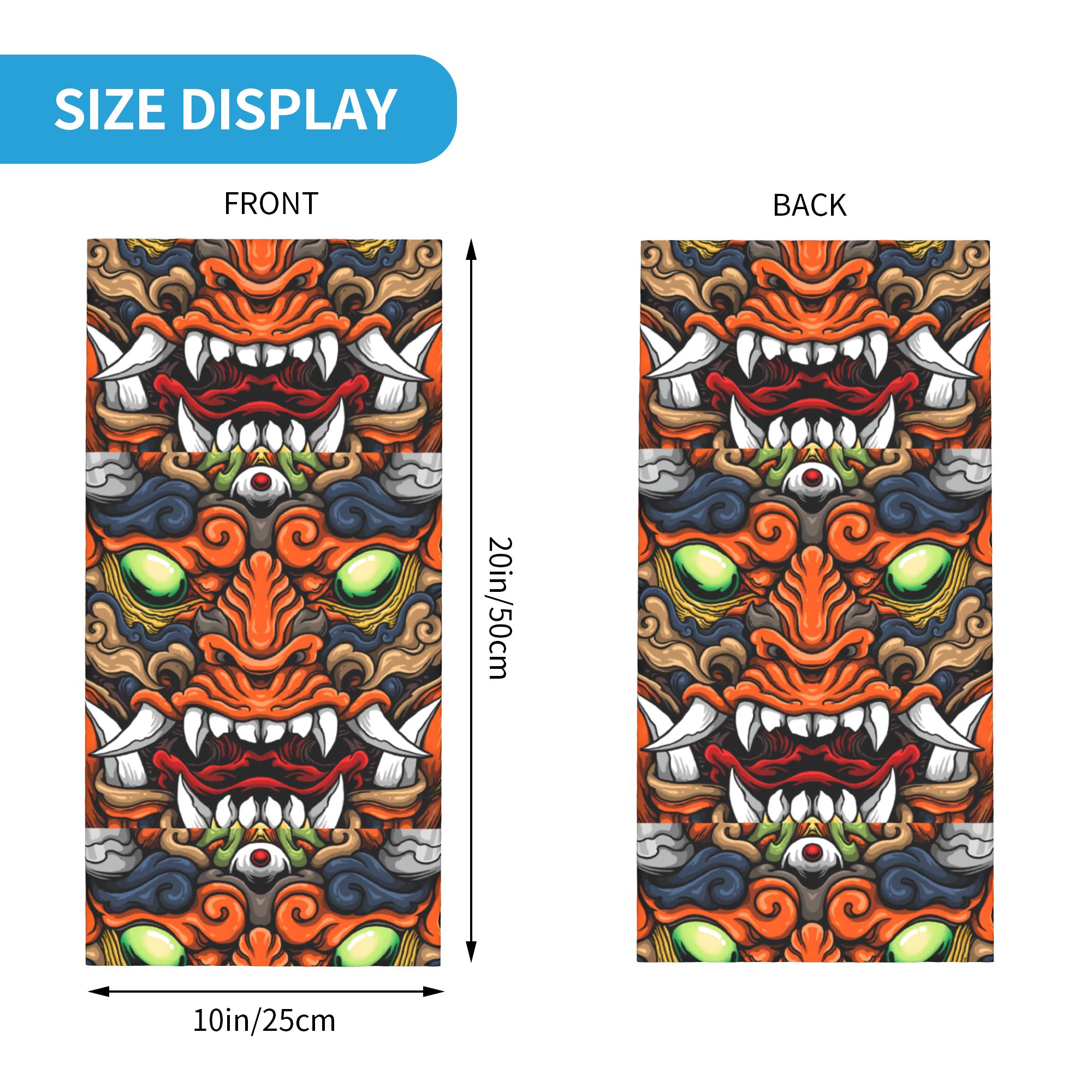 Custom Samurai Demon Oni Winte - Neck Warmer Tube recension och pris