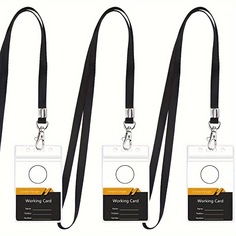 transparent waterproof name ba - Lanyard Badge Holder recension och pris