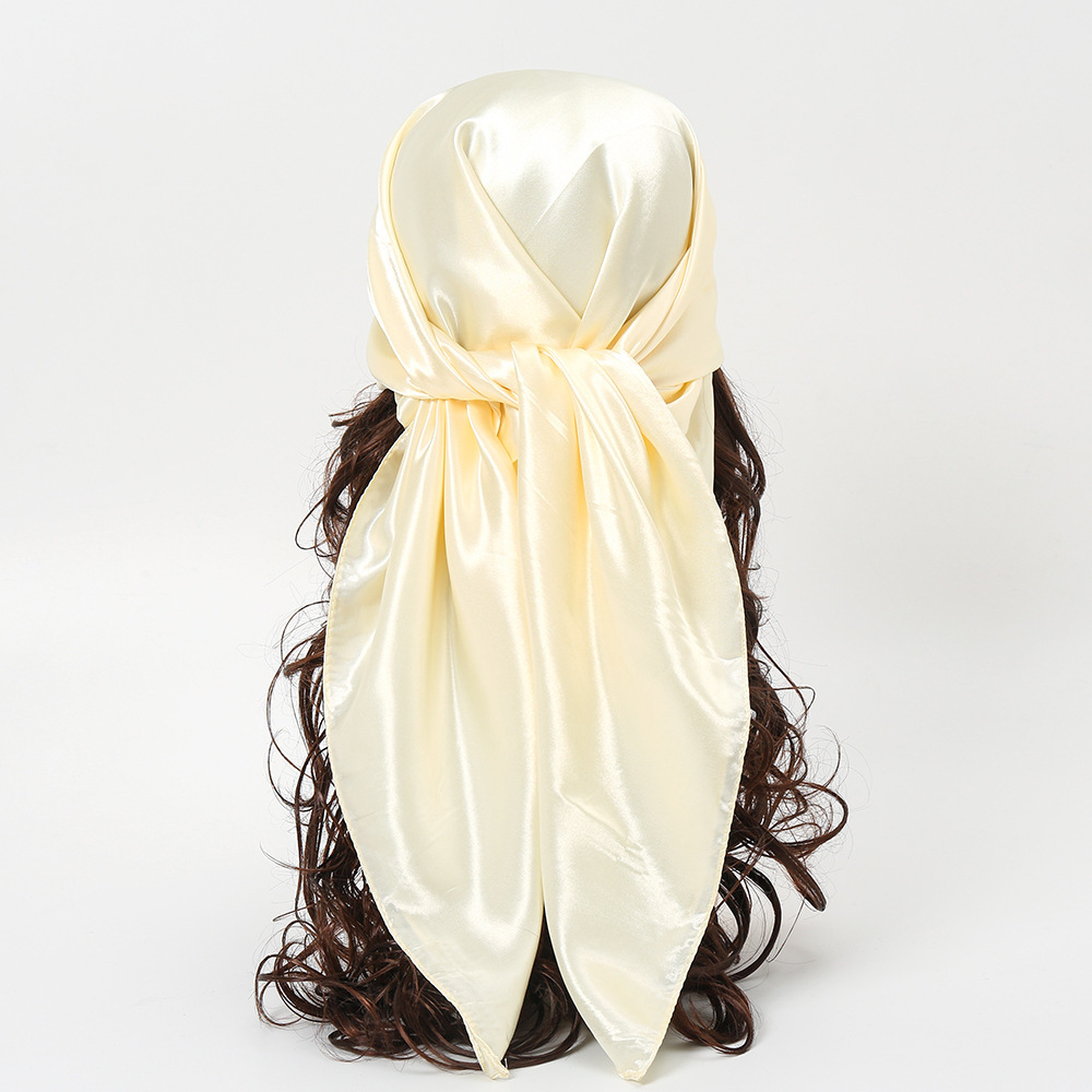 90cm Solid Colors Neckerchief  - Silk Neck Scarf recension och pris