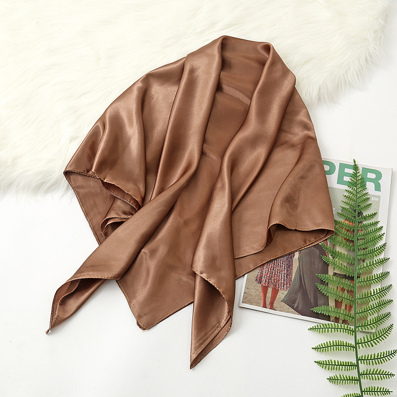 90cm Solid Colors Neckerchief  - Silk Neck Scarf recension och pris