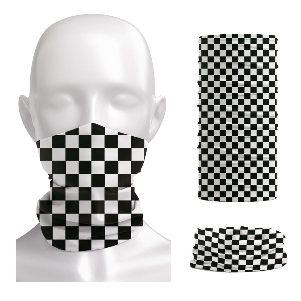 Checkered Ska Printed Headband - Neck Warmer Tube recension och pris
