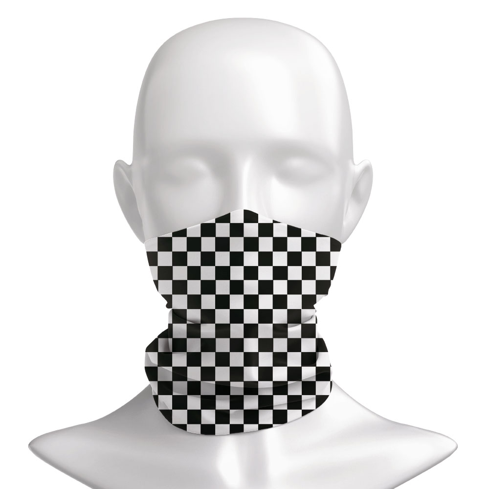 Checkered Ska Printed Headband - Neck Warmer Tube recension och pris